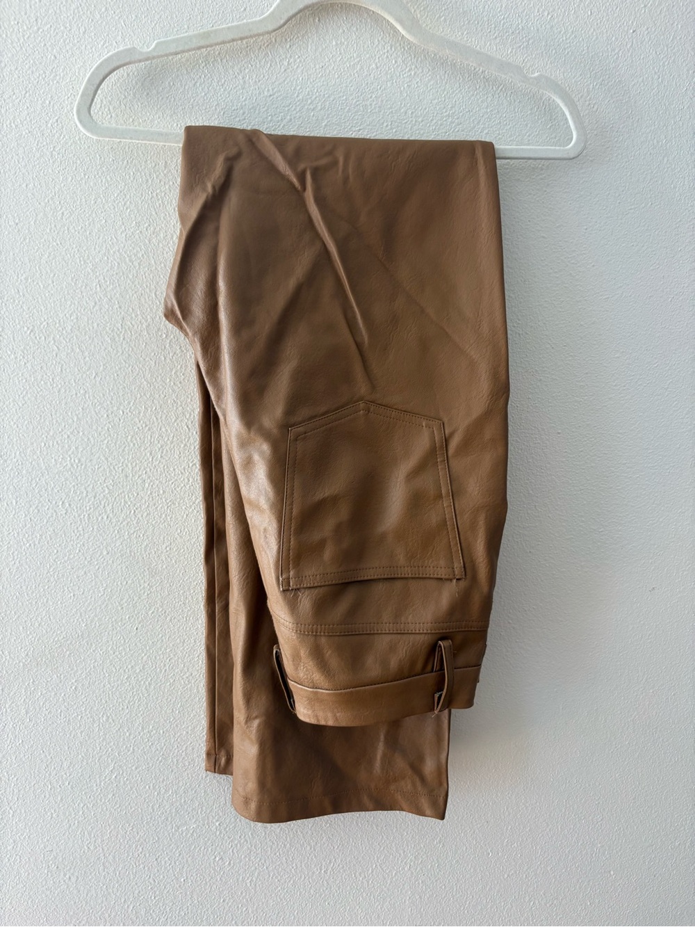 PacSun Brown Faux Leather Trousers